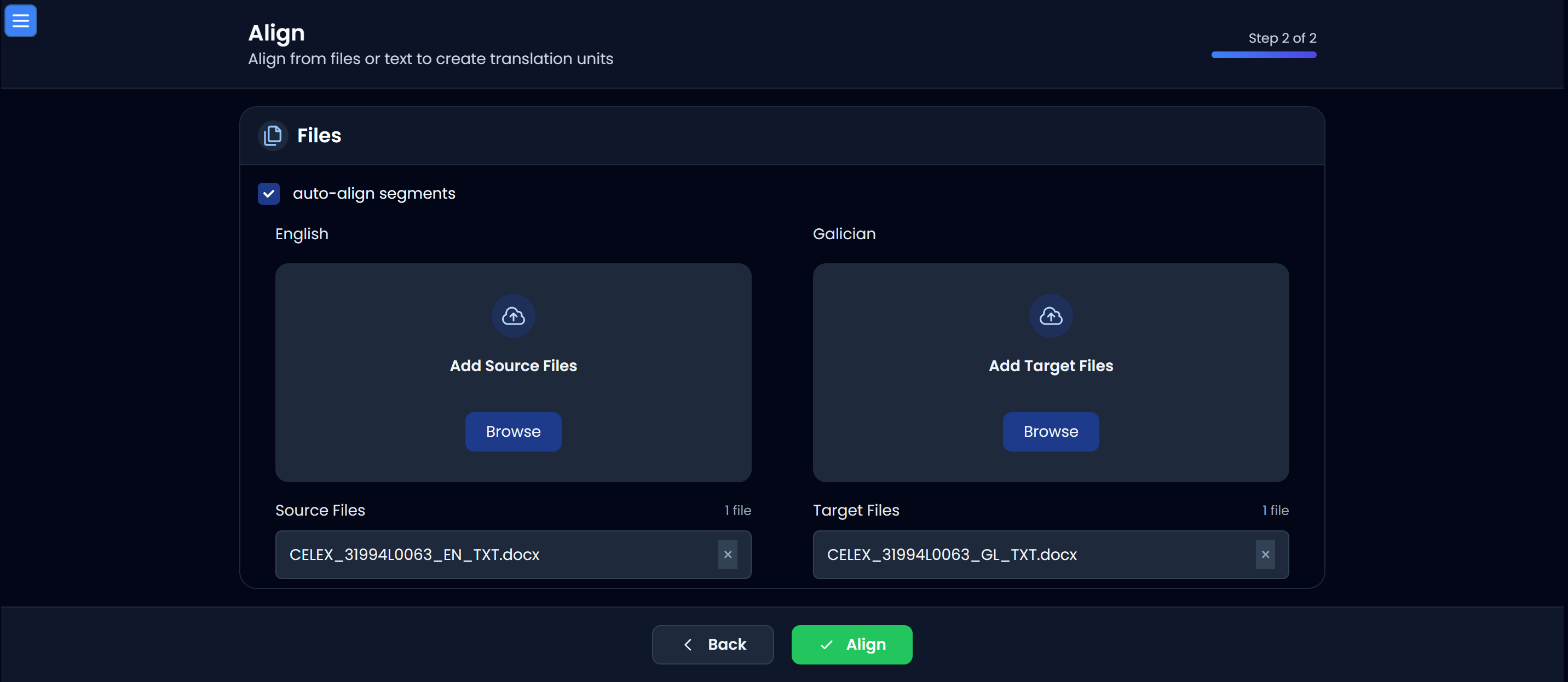 Aligner step 2 (dark)