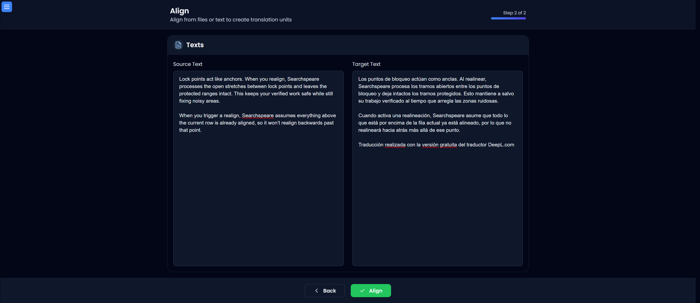 Aligner step 2 (text, dark)