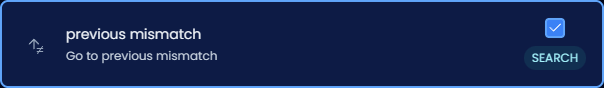 Previous mismatch (dark)
