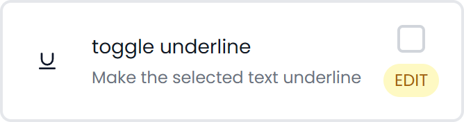 Underline (light)