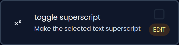 Superscript (dark)