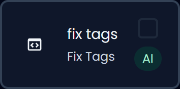 Fix tags (AI) (dark)