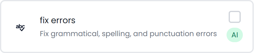 Fix errors (AI) (light)