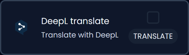 Translate with DeepL (dark)