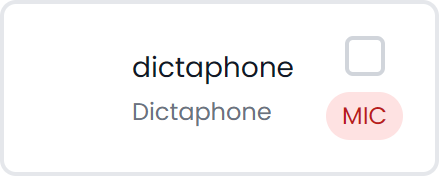 Dictaphone (light)