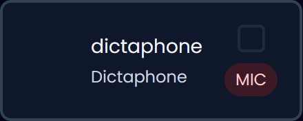 Dictaphone (dark)