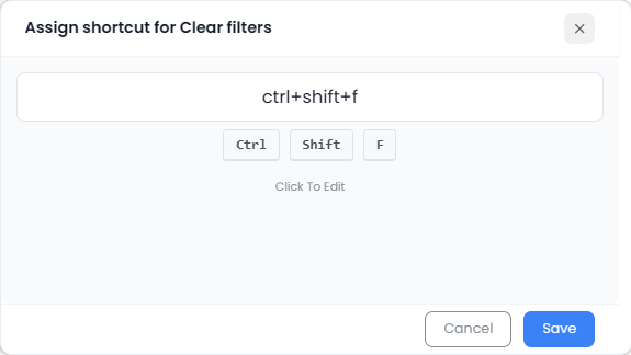 Changing a shortcut (light)